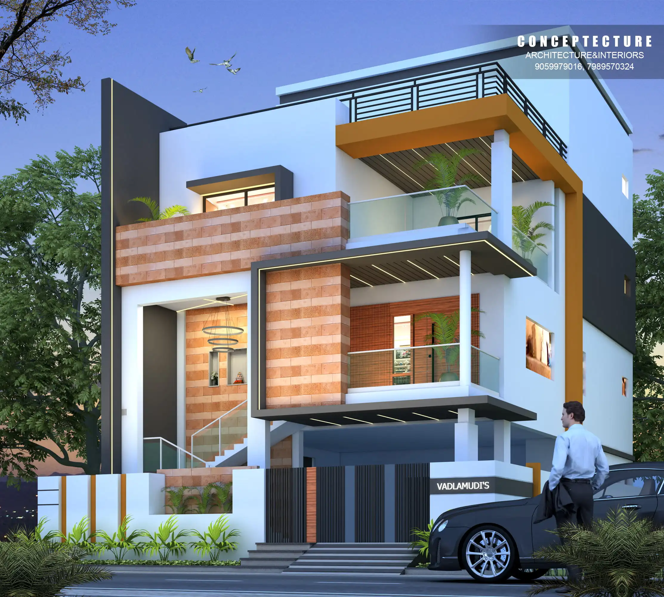 Vadlamudi residence — Residential project in Vijayawada by conceptecture